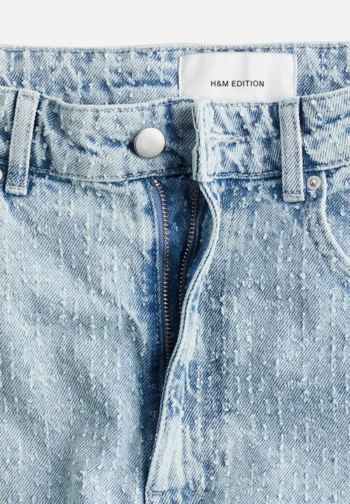 H&M - Bouclé denim jeans - light denim blue