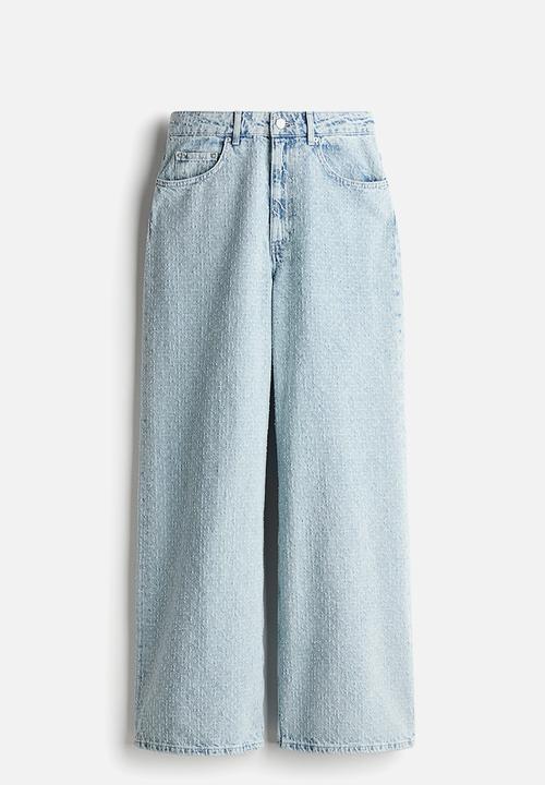 H&M - Bouclé denim jeans - light denim blue