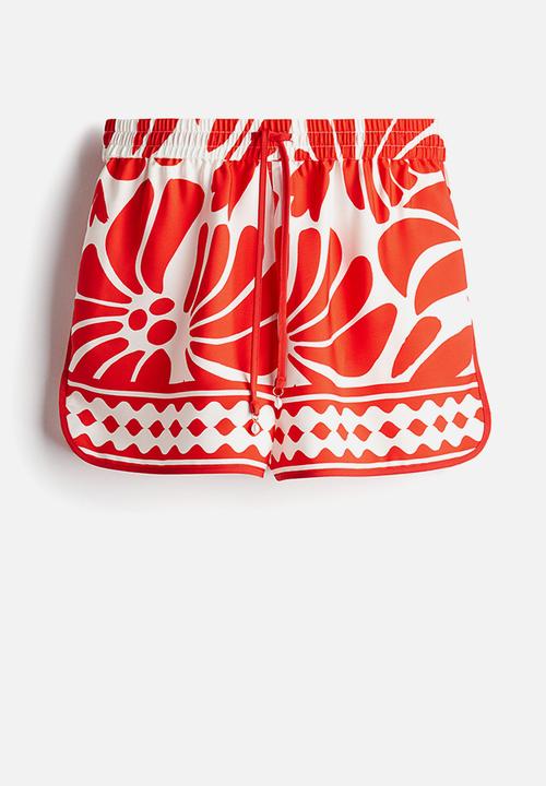 H&M - Patterned twill shirt - white/red patterned