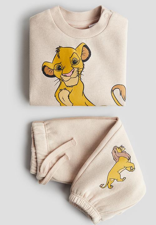 H&M - 2-Piece sweatshirt set - beige the lion king