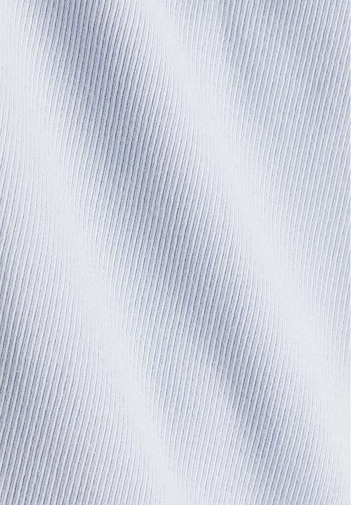 H&M - Ribbed boat-neck top - light blue 