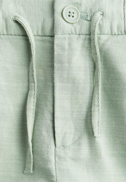 H&M - Cotton roll-up chinos - light green