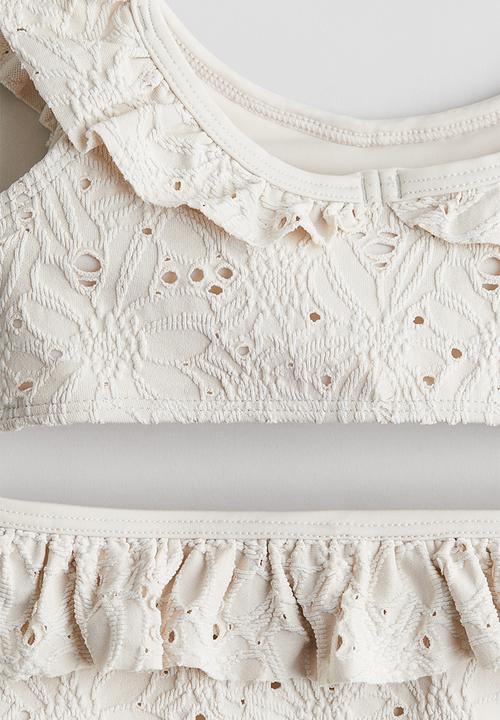 H&M - Flounce-trimmed bikini - light beige