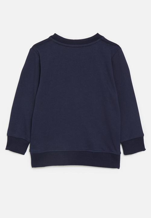 Pop Candy - Embroidered tow truck sweatshirt - navy
