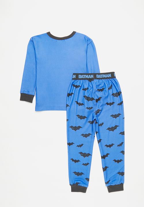 Cotton On - Chuck long sleeve pyjama set licensed - lcn wb deep sea blue/batman logo