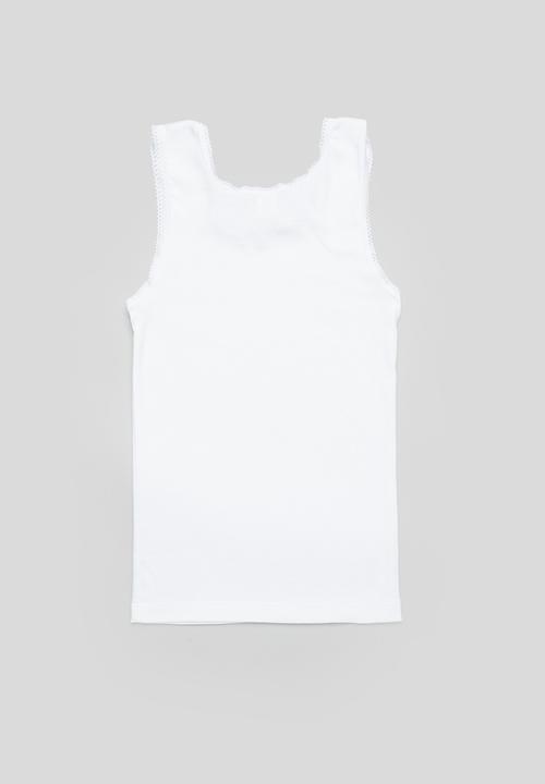 Pop Candy - 2 pack vest - white