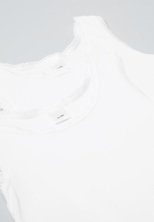 Pop Candy - 2 pack vest - white