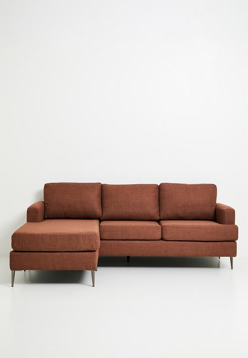 Sixth Floor - Bali sectional couch - brick