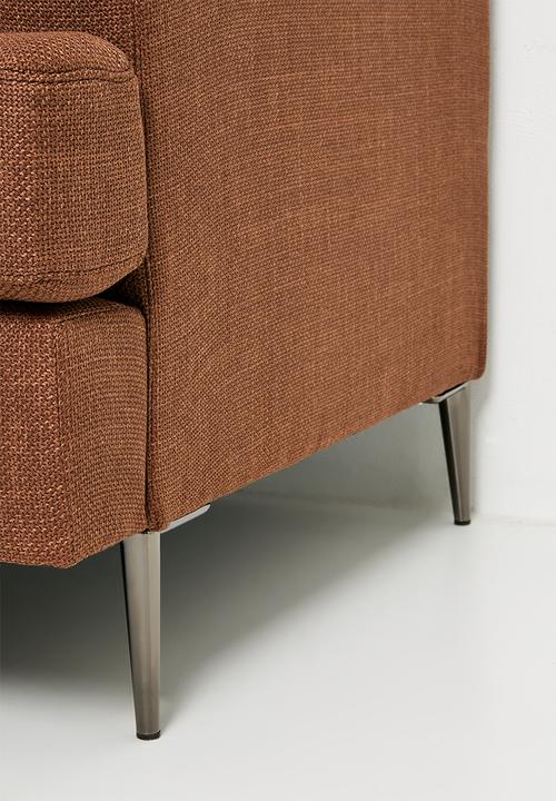 Sixth Floor - Bali sectional couch - brick