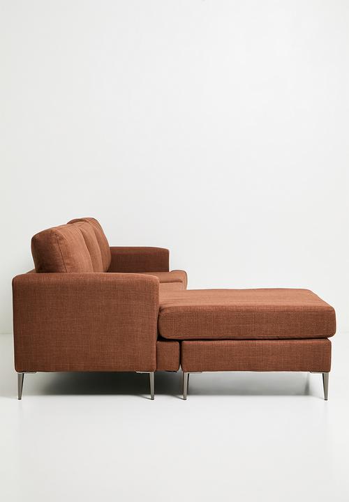 Sixth Floor - Bali sectional couch - brick