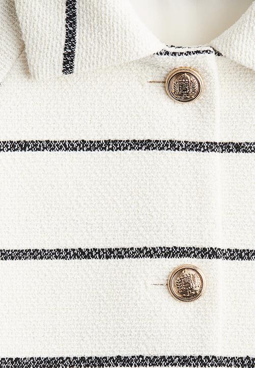 H&M - Short-sleeved jacket - white