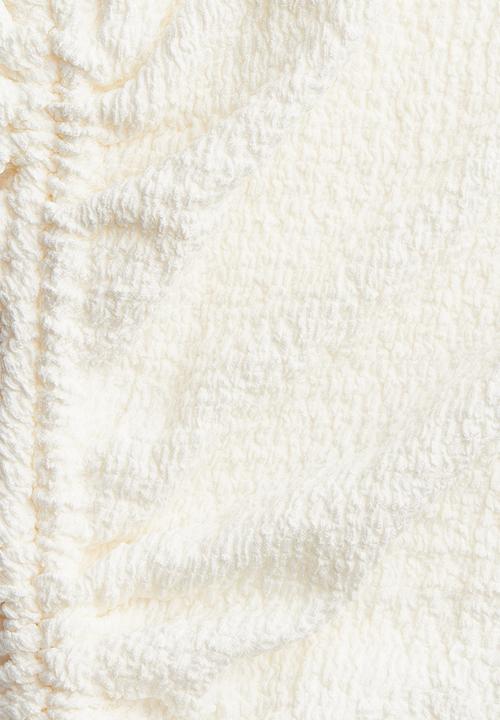H&M - Drawstring-detail top - cream