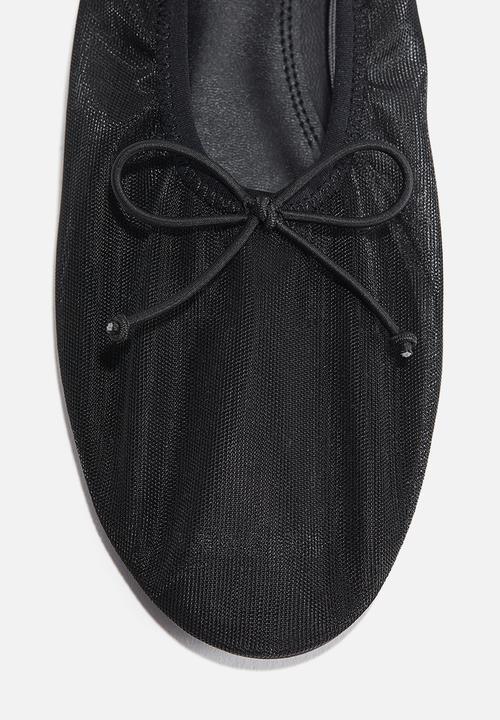 H&M - Mesh ballet pumps - black