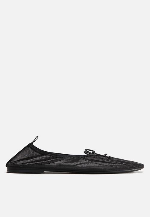 H&M - Mesh ballet pumps - black