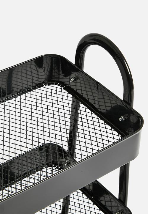 Storage Solutions - Wheely storage rack - black