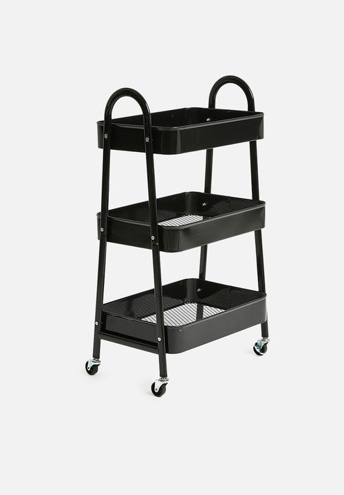 Storage Solutions - Wheely storage rack - black