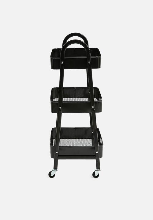 Storage Solutions - Wheely storage rack - black