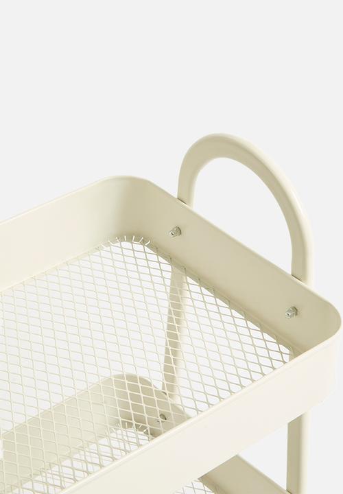 Storage Solutions - Wheely storage rack - off white