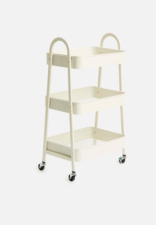 Storage Solutions - Wheely storage rack - off white