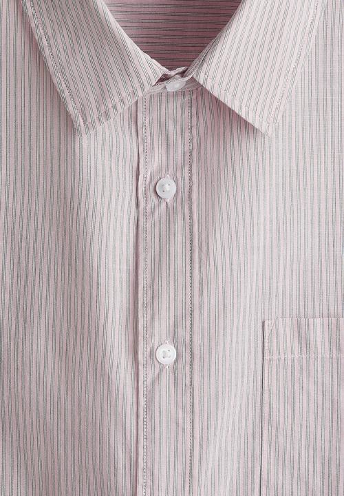 H&M - Oversized fit seersucker shirt - pink striped