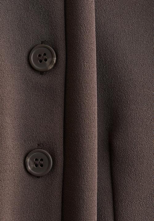 H&M - Jersey waistcoat - dark mole