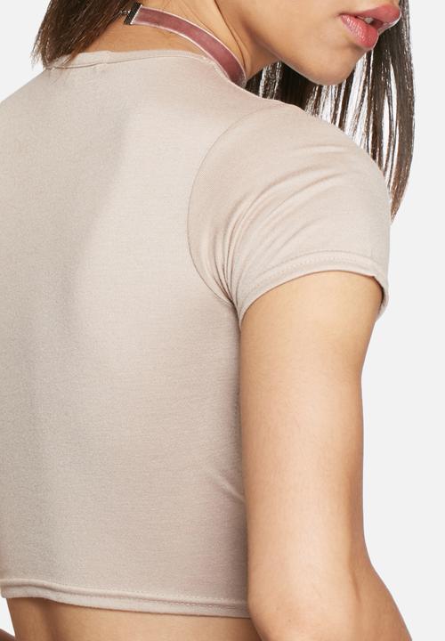 Daisy Street - Knot crop tee