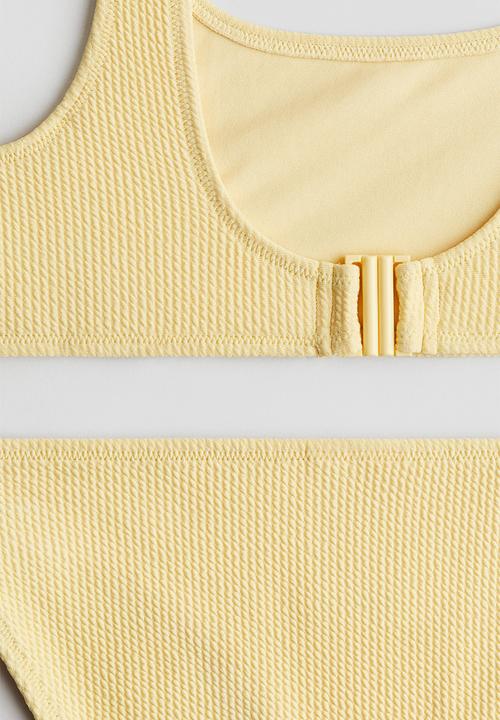 H&M - Textured bikini - yellow