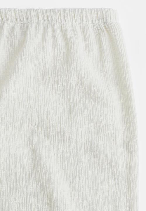 H&M - Drawstring trousers - white