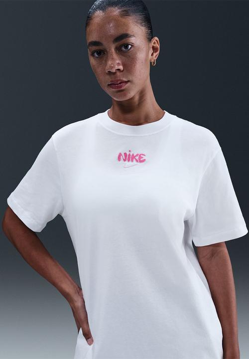 Nike - W Nsw Classics Os Tee - White/Pink Foam