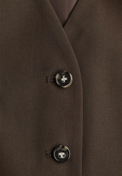 H&M - Suit waistcoat - dark brown