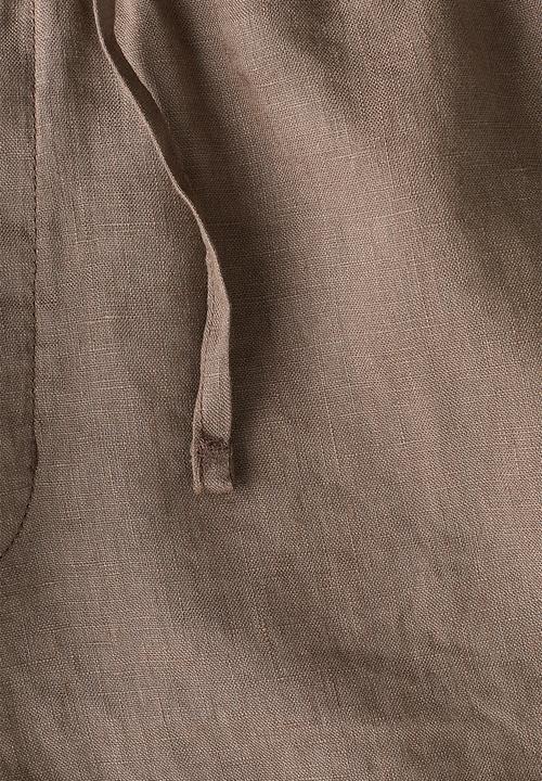H&M - Regular fit linen shorts - dark beige