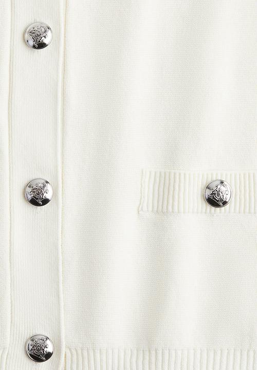 H&M - Fine-knit cardigan - white
