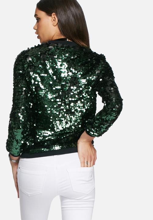 Daisy Street - Sequin bomber