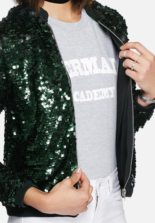 Daisy Street - Sequin bomber