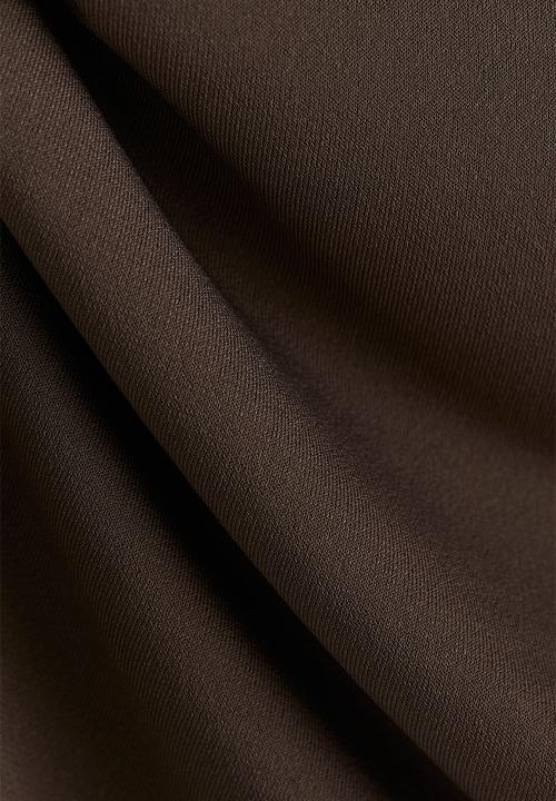 H&M - Draped turtleneck top - dark greige