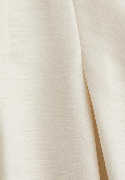 H&M - Long pleated skirt - cream