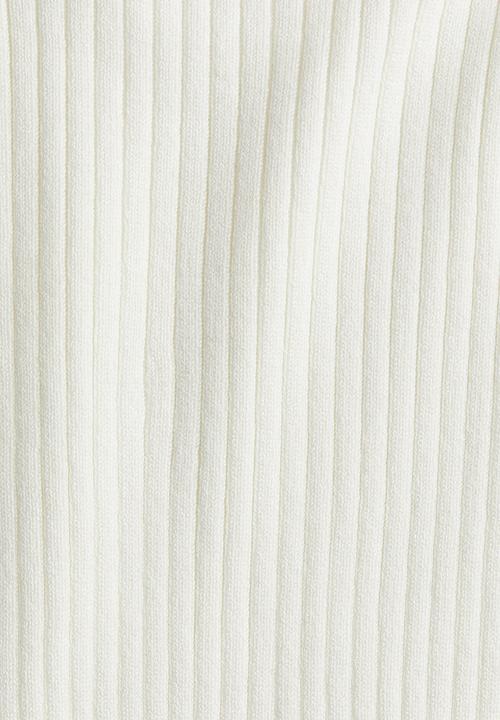 H&M - Rib-knit top - white