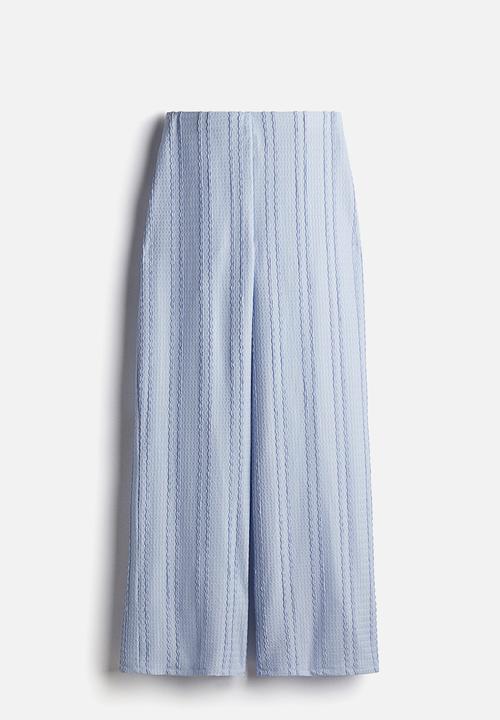 H&M - Lace jersey trousers - light blue