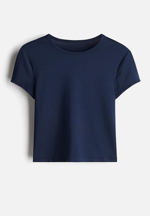 H&M - Fitted T-shirt - navy blue
