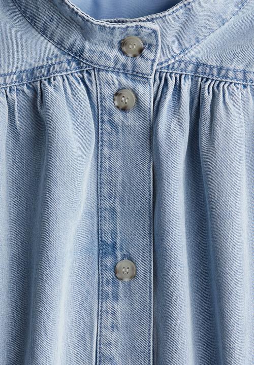 H&M - Oversized denim shacket - blue