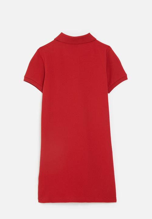 POLO - Core girls dakota ss golfer dress - red