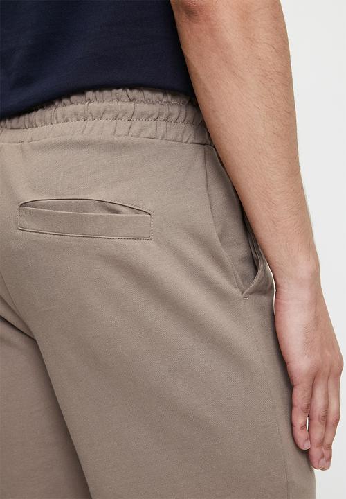 POLO - Dube pjc fleece short - taupe