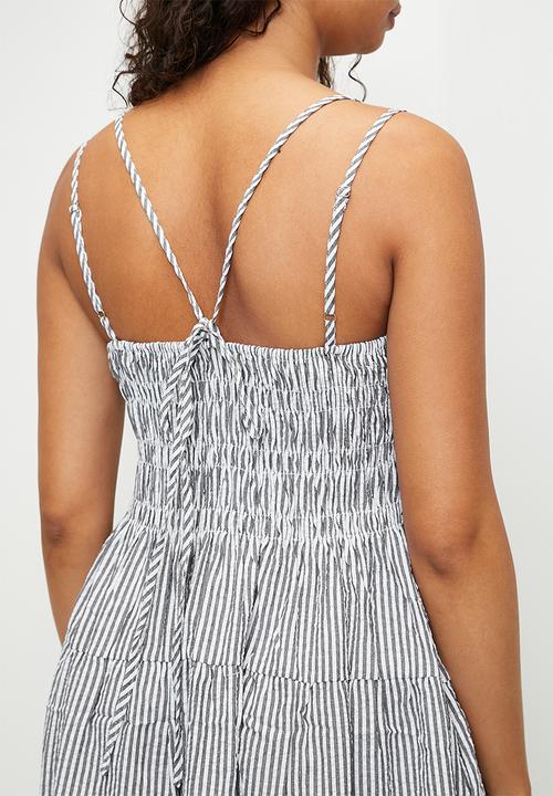 MILLA - Grey stripe sundress - grey stripe