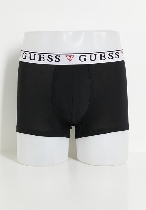 GUESS - Brian Hero Boxer Trunk 3 Pack - Black Blue Combo