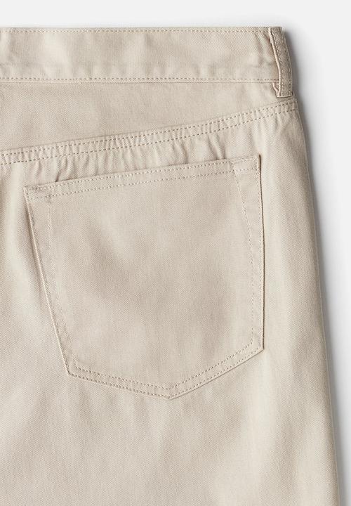 H&M - Regular fit twill shorts - light beige