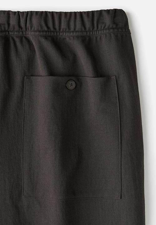 H&M - Relaxed fit trousers - dark brown
