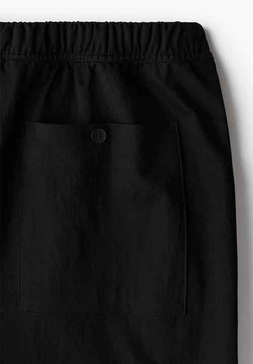 H&M - Relaxed fit trousers - black