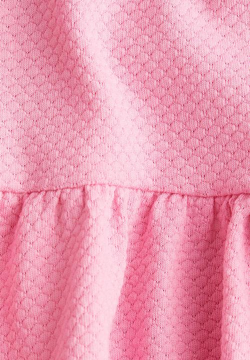 H&M - Flutter-sleeved cotton dress - pink