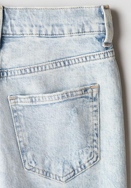 H&M - Denim shorts - pale denim blue