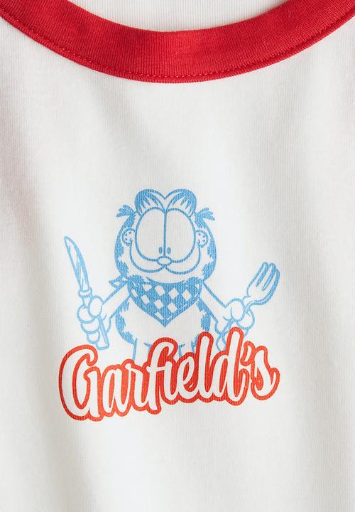 H&M - Printed vest top - white garfield